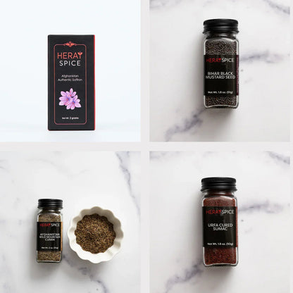 Essentials Bundle (Saffron, Sumac, Black Mustard Seeds, and Wild Cumin) + FREE SHIPPING