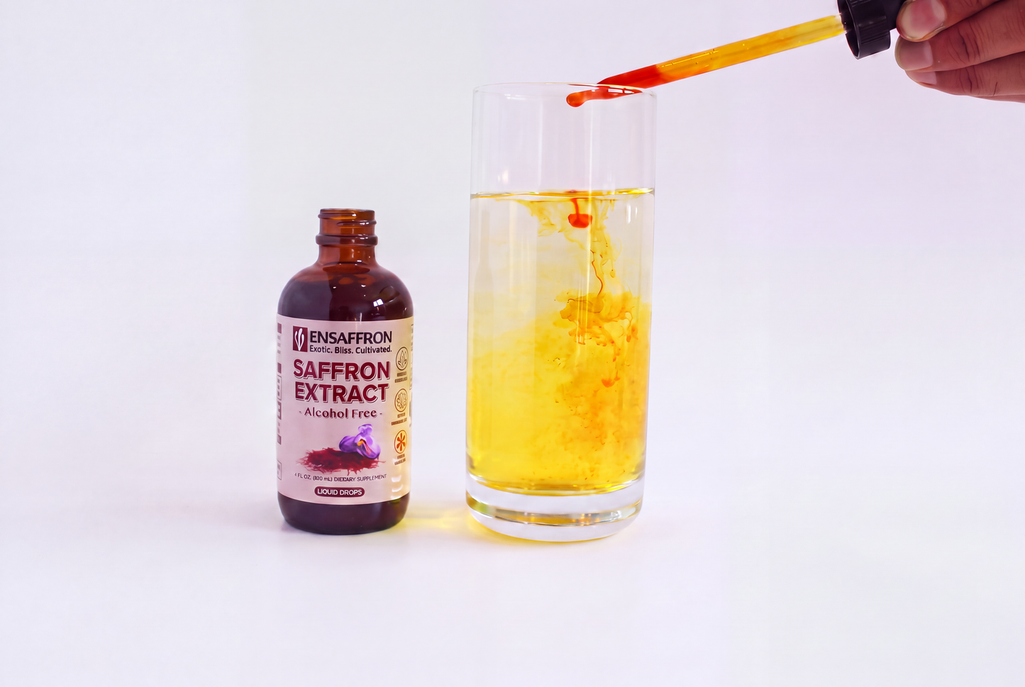 Alcohol-Free Premium Saffron Extract (Made With Pure Saffron Threads)