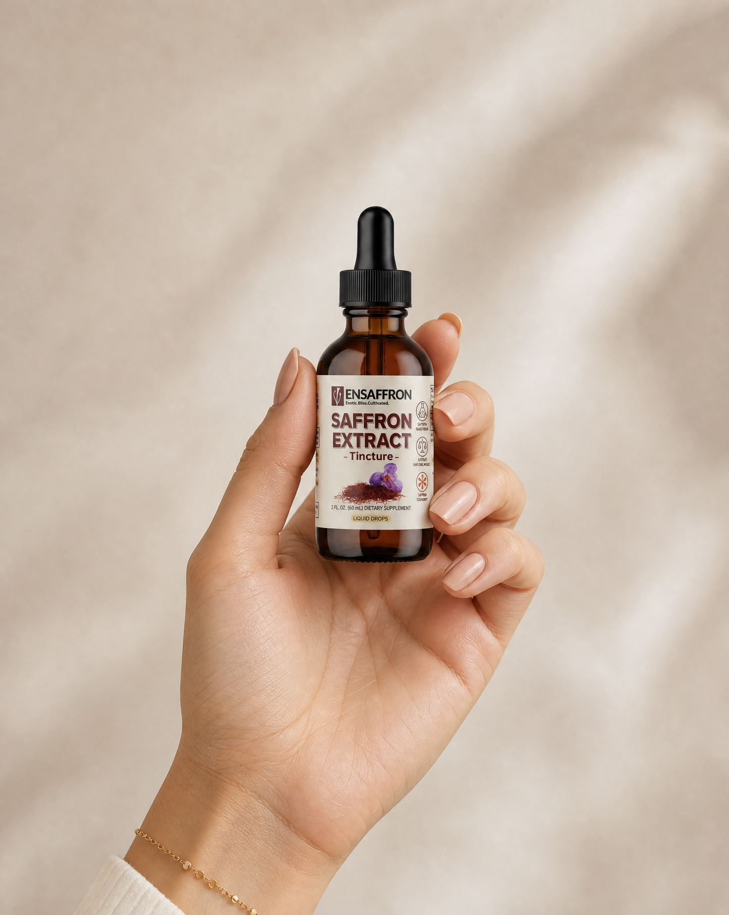 Premium Saffron Extract Tincture (Made With Pure Heray Saffron Threads)